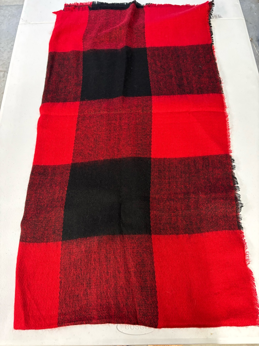 Old Navy Red and Black Buffalo Plaid Scarf